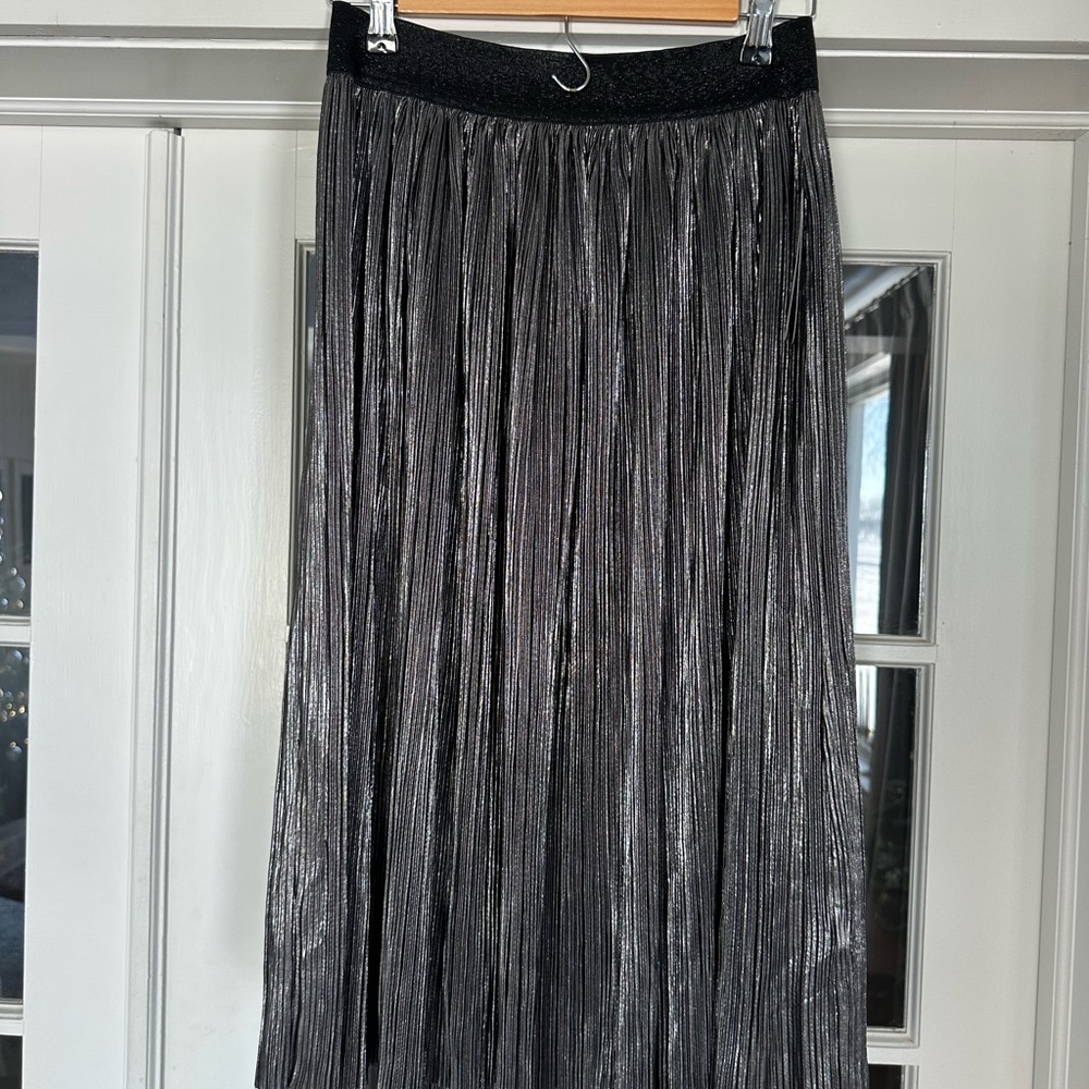 NWT Scoop pleated metallic skirt M
